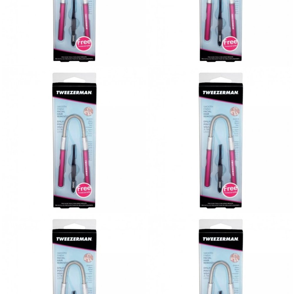 6 Tweezerman Hair Removal Smooth Finish Facial Hai